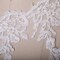 1 Yard 5" Ivory Beaded Bridal Veil Lace Trim with Dangling Leaf Motif for Wedding Veils
